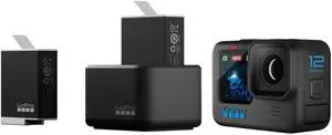 GoPro Dual Battery Charger and 2x Enduro 1720mAh Rechargeable Lithium-Ion Battery for HERO11/HERO10/HERO9 Camera