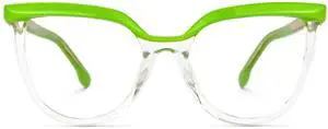Zeelool TR90 Oversize Cat Eye Blue Light Glasses for Women Vashti ZJGT872034-03 Transparent