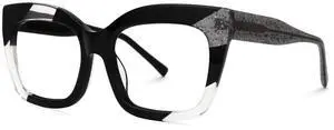 VOOGLAM Stylish Rectangle Blue light Blocking Glasses for Women Anti UV Eyestrain Eyewear Terrie GWA072828-06