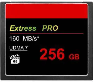 GYWY 256GB UDMA high-Speed CF Card 160MB/s Transmission Speed
