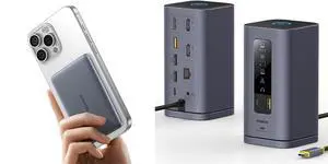 Baseus 11in 1 MAC Docking Station & 0.3" Slim Magsafe Power Bank