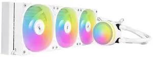 SAMA L60 360mm AIO Liquid CPU Cooler - High-Performance RGB Water Cooling System with 2000 RPM PWM ARGB Fans, Compatible with Intel LGA 1366/115X/2011/1200/1700/1851 & AMD AM4/AM5, White
