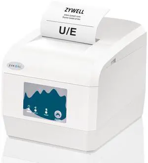 ZYWELL ZY908 Thermal Receipt Printer Works with Square Mac Linux with LAN Interface, Auto-Cutter 80mm LAN Receipt Printer Use for Small Business/Restaurant (White)