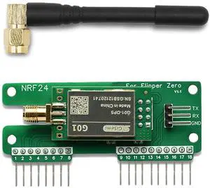 Flipper Zero NRF24 Module  2.4GHz Long-Range Wireless Sniffer & Mouse Jacker Dev Board, Based on Si24R1 with PA+LNA, for Signal Analysis, Remote Control Emulation, and Security Testing Projects