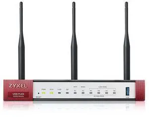 Zyxel USGFLEX100W ZyWALL Cyber Security Firewall | 1-Year UTM Security Pack | WiFi 5 | Business Class | Up to 50 Users | Nebula Cloud