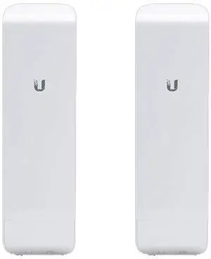 Ubiquiti NSM5 Bundle of 2 NanoStation M5 5GHz Outdoor airMAX CPE 150+Mbps 15+km