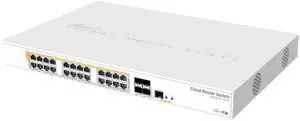 MikroTik Cloud Router Switch CRS328-24P-4S+RM 24-Port Gigabit Ethernet Switch with 4 10Gbps SFP+ Ports