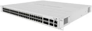 MikroTik CRS354-48P-4S+2Q+RM Switch has 48 x 1G RJ45 Ports and 4 x 10G SFP+ Ports. 2 x 40G QSFP+ Ports for Extremely Fast Fiber Connections or Linking with Other 40 Gbps Devices