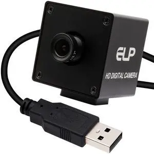 ELP 4K USB Camera 3.6mm Fixed Focus Lens Mini USB Webcam, UHD 2160P USB Camera with Color Sensor for Industrial Mini UVC USB2.0 Web Camera for Computer, Laptop, PC