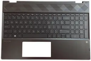 Replacement for HP Pavilion X360 15T-CR000 15T-CR 15CR 15-CR0051OD Laptop Upper Case Palmrest Keyboard with Backlit Assembly Part L20849-001 Top Cover Natural Silver