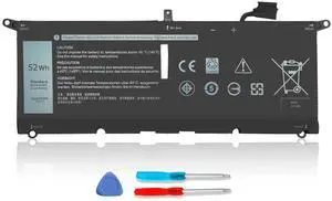 DXGH8 Battery for Dell XPS 13 9370 9380 2019 Inspiron 13 7390 7391 2-in-1 5390 5391 7490 Latitude 3301 E3301 Vostro 5390 5391 0H754V G8VCF H754V G8VCF6C HK6N5 P113G001 P82G P82G001 0V48RM V48RM 52Wh