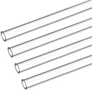 uxcell PETG Tubing Hard Tube 8mm ID, 12mm OD, 0.5m/20inch Length, Clear for PC Water-cooling System 4pcs