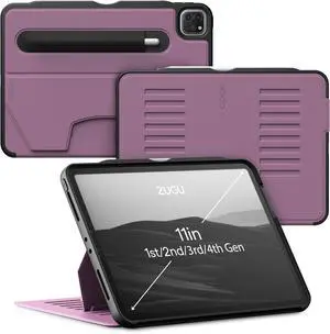 ZUGU Case iPad Pro 11 Inch Case, 1st/2nd/3rd/4th Generation 2018/2020/2021/2022, Slim Protective Cover, Wireless Apple Pencil Charging, Convenient Magnetic Stand. Sleep/Wake Cover, Berry Purple