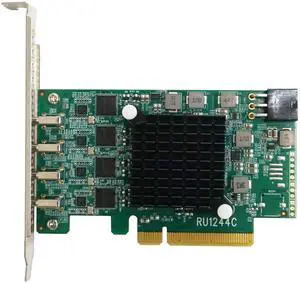 HighPoint Technologies Highpoint RocketU 1244C PCIe 3.0 x8 4X 10Gb/s Port USB 3.2 Controller