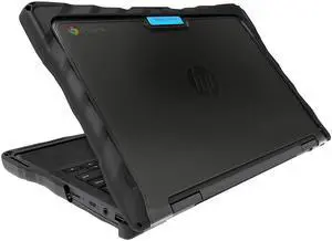 Gumdrop DropTech Laptop Case Fits HP Chromebook x360 11 G4 EE. Designed for K-12 Students, Teachers and Classrooms  Drop Tested, Rugged, Shockproof Bumpers for Reliable Device Protection  Black
