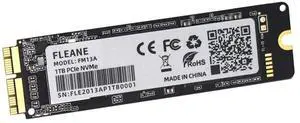 FLEANE FM13A 512GB PCIe NVMe SSD with DIY Tools for MacBook Air A1465 A1466 (Mid 2013-Mid 2017), MacBook Pro Retina A1398 A1502 (Late 2013-Mid 2015), iMac A1418 A1419 (Late 2013-Mid 2017)
