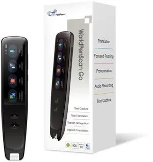 PenPower WorldPenScan Go - Translation Pen with Scanning, Reading, Audio Recording, Live Interpretation, and AI English Learning Platform for Kids & Adults