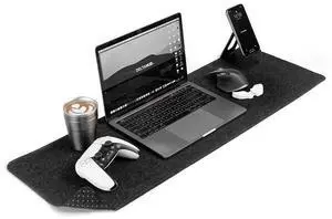 DELTAHUB - Minimalistic Felt Desk Protective Pad, Anti-Fray, Anti-Slip, Easy to Clean, Easy Glide, Long Lasting, Sleek Design, Comfortable, Resistant, Desk Mat, PC, Mac, Laptop - Medium (12x35inch) DELTAHUB - Minimalistic Felt Desk Protective Pad, Anti-Fray, Anti-Slip, Easy to Clean, Easy Glide, Long Lasting, Sleek Design, Comfortable, Resistant, Desk Mat, PC, Mac, Laptop - Medium (12x35inch)