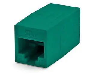 trueCABLE Cat6 Inline Coupler, Unshielded (UTP), PoE++ (4PPoE), UL Listed, ETL Verified, ANSI/TIA 568-2.D Cat 6 Performance Compliant, Female to Female RJ45 Couplers, Green, 12 Pack