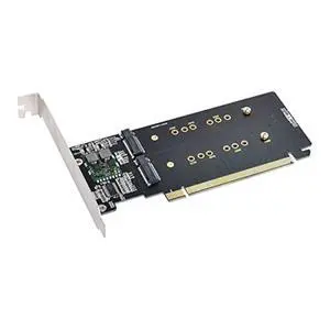 NFHK Combo M.2 NGFF B-Key & mSATA SSD to SATA 3.0 Adapter Converter Case Enclosure with Switch