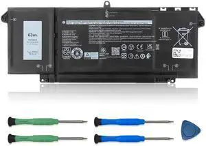VANPIR 7FMXV 63Wh Laptop Battery Replacement for Dell Latitude 7320 5320 7420 7520 Series TN2GY 9JM71 727CG CN-0727CG 15.2V 3941mAh