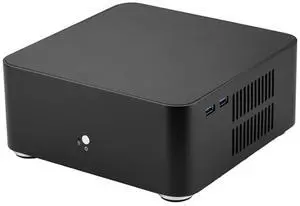 L80 Mini ITX Gaming Case - Aluminum PC Case, HTPC (170 x 170MM ITX Motherboard), Black, USB 2.0