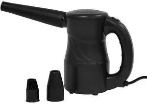 XPOWER A-2S Cyber Duster Electric Air Duster for Dusting, Drying, Inflating, Blowing, Car Detailing, Computer, Leaf Blowing, 90 CFM, 2 Nozzles + 1 Brush, High Performance Motor, Eco-Friendly, Black