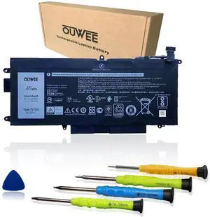 OUWEE 71TG4 Laptop Battery Compatible with Dell Latitude 5289 7389 7390 2-in-1 Series Notebook 071TG4 K5XWW X49C1 0X49C1 11.4V 45Wh 3745mAh