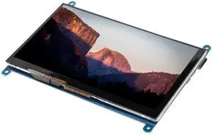 Pomya Touchscreen Monitor for Raspberry - 7-Inch LCD 1024x600 Ultra HD Display Screen Capacitive