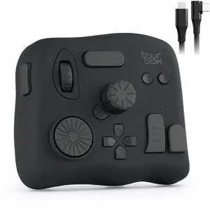 TourBox NEO - Custom Controller for Photo Video Editing, Color Grading, Illustration, MacOS/Windows, Photoshop Lightroom Davinci Resolve After Effects Premiere Final Cut Pro Programmable Keyboard