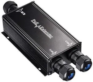 Cudy 2 Channel Gigabit Outdoor PoE Extender2 Output PoE Ports, IP67 Waterproof, 10/100/1000Mbps, PoE Repeater/PoE Amplifier/PoE Booster, Wall-Mount, Comply with 802.3bt / 802.3at / 802.3af