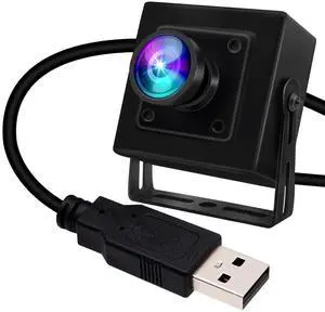 4K USB Camera with 170degree Fisheye Lens HD Video Audio Webcam High Speed Wide Angle PC Camera IMX317 USB with Camera for Computer Mini UVC USB2.0 Web Camera for Laptop Jetson Nano Raspberry Pi