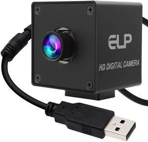 IEights 4K Wide Angle USB Camera with Metal Case HD Video Audio Fisheye Webcam High Speed PC Camera IMX317 USB with Camera for Computer Mini UVC USB2.0 Web Camera for Laptop Jetson Nano Raspberry Pi