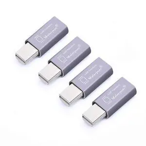 Malarpon Mini DispalyPort Headless Ghost Display Emulator with Blue Light for PC 4K Mini DP Dummy Plug (fit Headless 1080@60Hz-3840x2160@17Hz) 4P