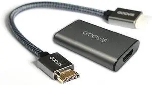 Goovis HC2.0 HDMI to USB-C Adapter  4K@60Hz, with Power Port for Head Mounted Displays and AR/XR Glasses; Compatible with PC, PS5, Blu-ray Players, Cameras, and More