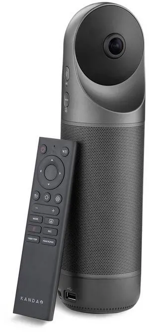 KanDao Meeting Pro 360-degree Video Conference Camera with Microphones and Speakers, AI Tracking, Smart Zooming, Automatic Focus, 4-in-one Standalone Meeting Room Camera System, Wi-fi/HDMI/USB