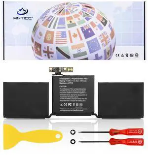 A1708 Battery Replacement, A1713 Battery for MacBook Pro 13 Inch A1708 [Late 2016, Mid 2017] EMC 2978 3164 MPXQ2LL MLL42LL MLUQ2LL MPXR2LL MPXU2LL MPXT2LL MacBookPro13,1 14,1 11.4V 54.5Wh 4781mAh