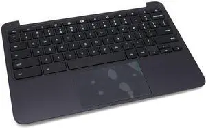 Deal4GO Top Cover Upper Case Palmrest TouchPad Assembly & Keyboard 917442-001 Replacement for H P Chromebook 11 G5 EE