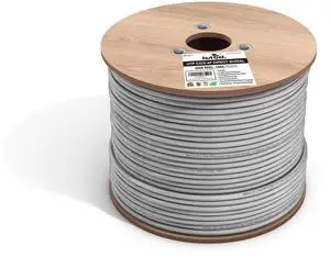 fast Cat. Cat6 Direct Burial Outdoor Rated CMX Cable,Waterproof, 23AWG Solid Bare Copper, 550MHz, PoE++, UL & ETL Listed, Unshielded UTP, Bulk Ethernet Cable (500ft, White)