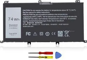 74WH 357F9 Laptop Battery for Dell Inspiron 15 7000 Gaming 15 7559 i7559 7557 i7557 5577 7567 5576 7566 i7559-5012GRY i5577-7342blk-pus INS15PD Series P65F P65F001 P57F 71jf4 071jf4 0GFJ6 0357F9