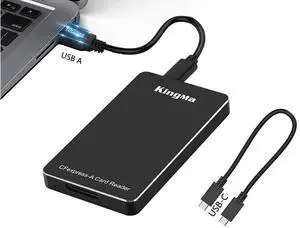 USB CFexpress Type A Card Reader, 10Gbps Portable Square Card Adapter Compatible for Sony A1/ A7S3/ A7M4/ A7 IV Camera Memory Card Connection Support Android/Windows/Mac OS/Linux