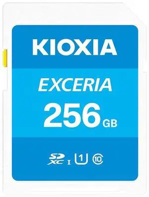 Kioxia 256GB Exceria SD Memory Card SDXC UHS-I U1 Class 10 Read 100MB/s LNEX1L256GG4