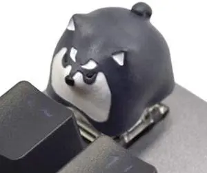 Kelendle Personalized Cute Dog Resin Keycap OEM Profile Keycap Esc Keycap for Mechanical Keyboard MX Switch R4 (Black)
