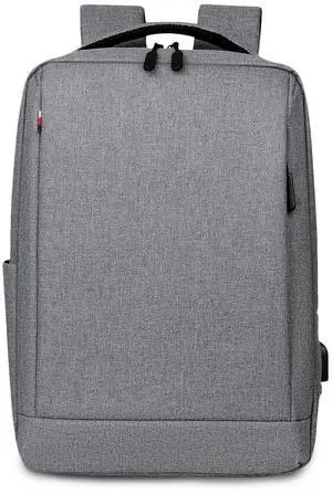 FANDARE Laptop Backpack Business Daypacks Travel Large Backpack with USB charging port Bag fits 15.6 Inch Laptop Bookbag for Men Waterproof Rucksack Light Grey A