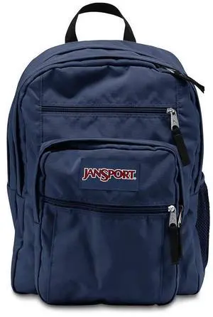 JanSport Big Laptop Backpack for College - Computer Bag with 2 Compartments, Ergonomic Shoulder Straps, 15 Laptop Sleeve, Haul Handle - Book Rucksack, Navy