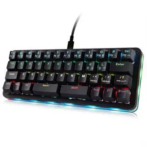 Koolertron 42-Key 40% Macaro Gaming Keyboard - Compact RGB Backlit Mechanical Keypad, Hot-Swappable USB-C Programmable Mini Keyboard for PC/Mac Gamers (Fully Customizable)