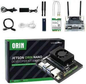 Yahboom Jetson Orin Nano 8GB SUB Developer Kit Support Super Based on Module with 256GB SSD Acrylic Case ROS2 Ubuntu22.04(Orin Nano 8GB SUB Basis Kit)
