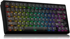 OOCTPK Chilkey Slice75 HE Gaming Keyboard: Hall Effect Aluminum Keyboard with Flux Switch, Rapid Trigger, 8K Polling, Per-Key RGB Gaming Magnetic Switch Key Board for PC Mac Win (Translucent Black)
