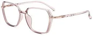 Firmoo Oversized Blue Light Blocking Glasses for Women/Men, Anti UV Ray Computer Gaming Glasses Pink