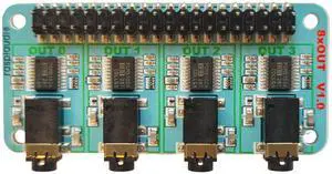 RASPIAUDIO 8xOUT Channels for Raspberry Pi 5 only Desk